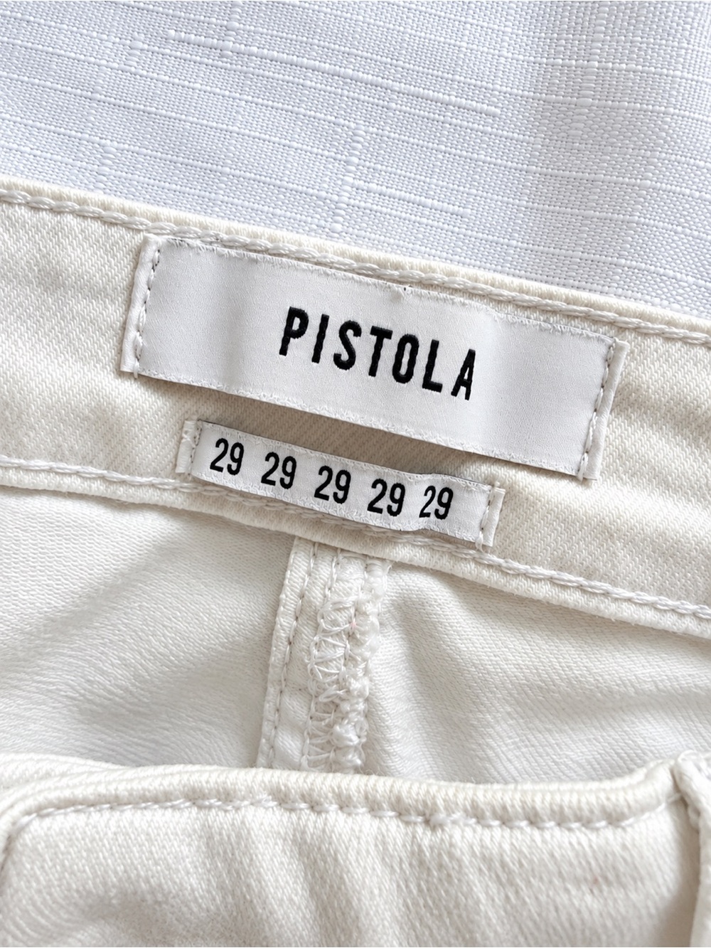 PISTOLA White High Rise Skinny Jeans Size 29 Stretch Denim - Picture 2 of 6